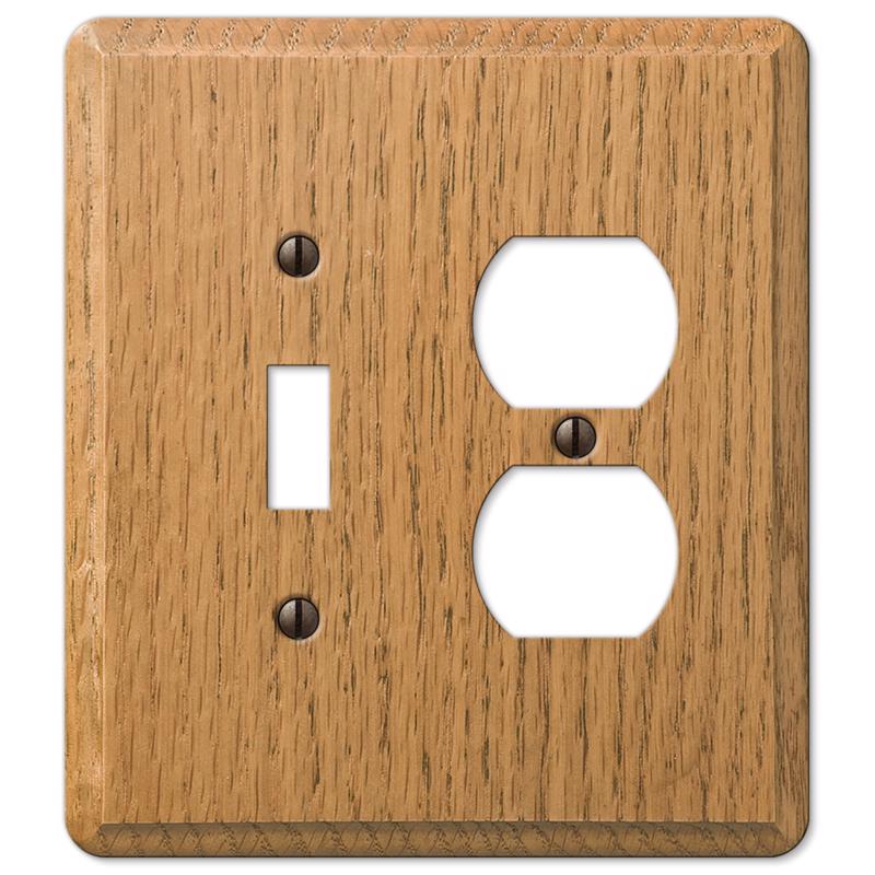 WALLPLATE OAK 2GNG DP/TG