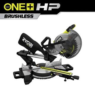 RYOBI ONE+ HP 18V Brushless Cordless 10 in. Sliding Compound Miter Saw (Tool Only) PBLMS01B