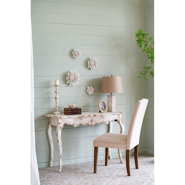 Weathered Off-White Console Table