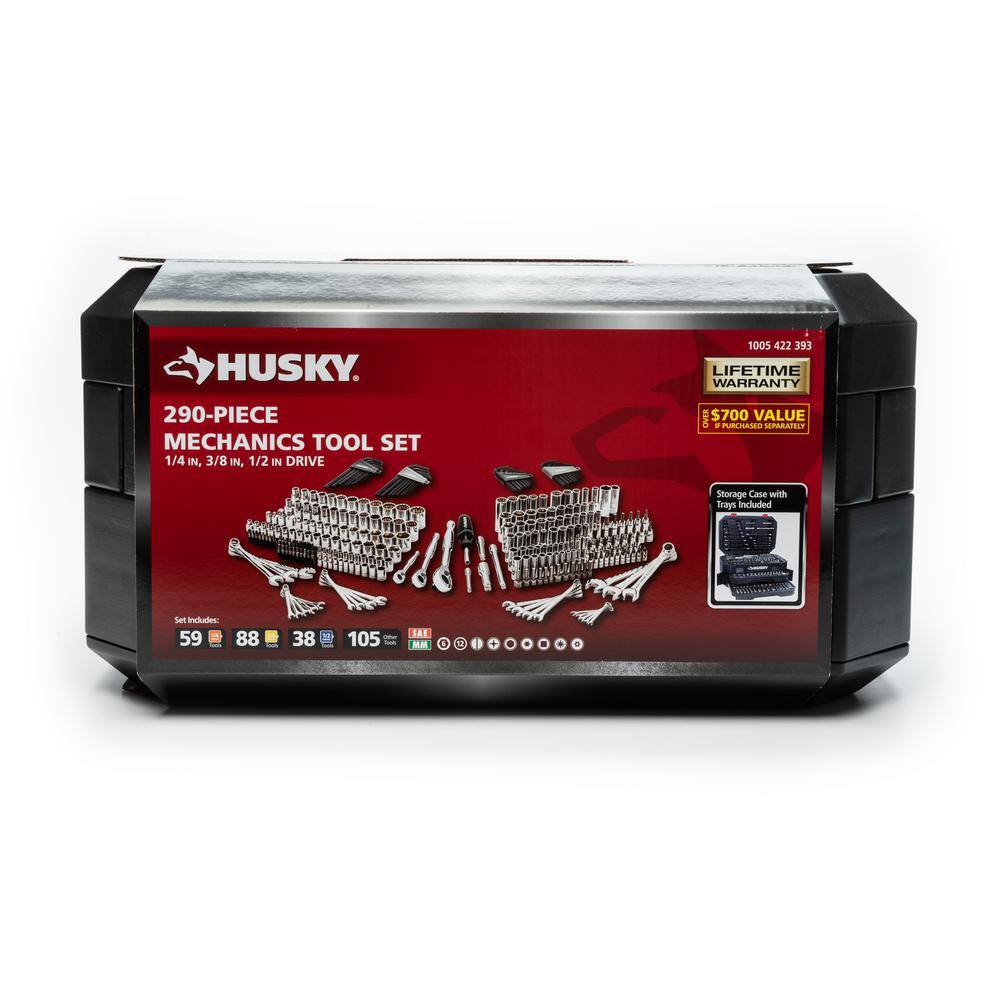 Husky Mechanics Tool Set (290-Piece) H290MTS