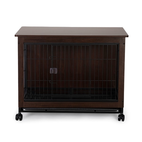 Side Table with Dog Cage Design， Small/ Medium/ Large Sizes to Choose