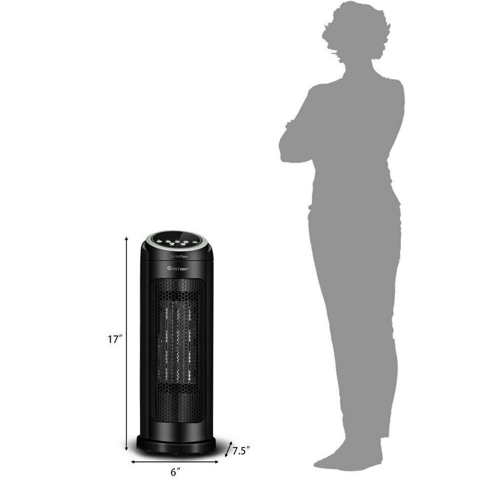Costway 1500-Watt 7-Fin Thermostat Home Office Portable PTC Heater EP23759