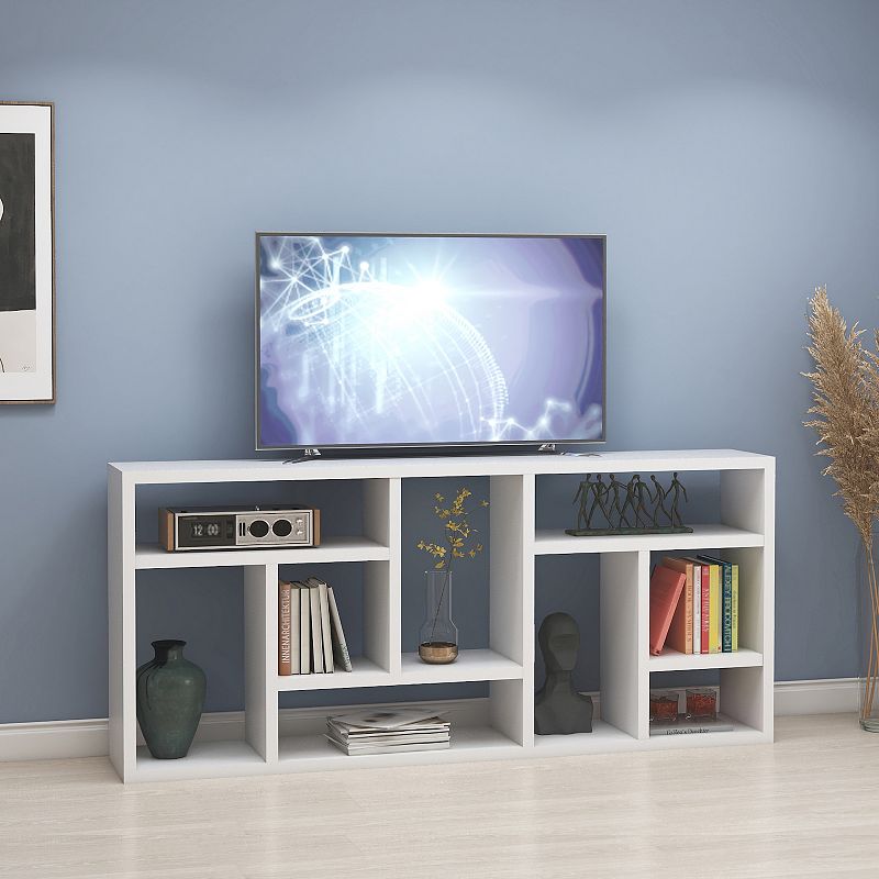 FC Design Display Cabinet Bookcase Layed on side as TV Stand