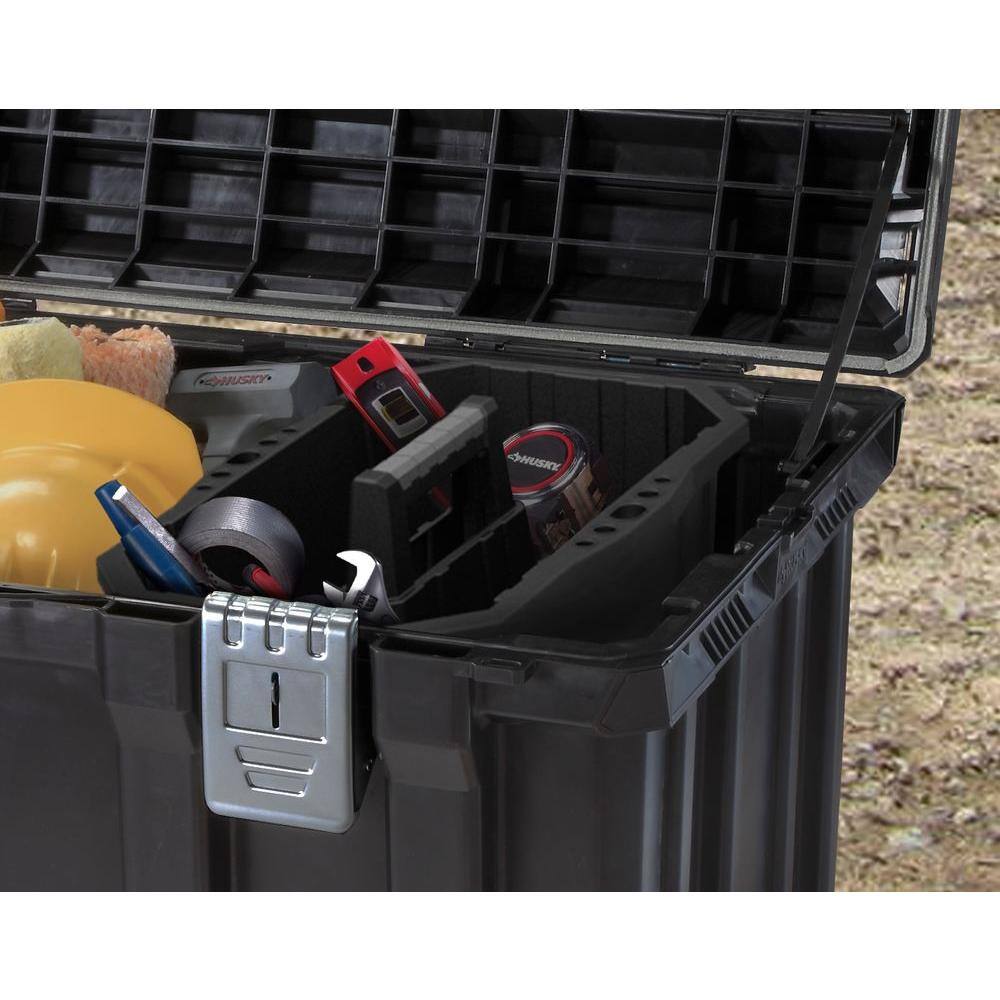 Husky 37 in. Rolling Tool Box Utility Cart Black 209261