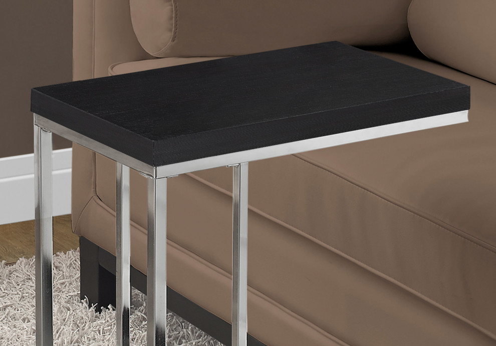 HomeRoots 18.25 quotx 10.25 quotx 25.25 quotCappuccino Particle Board Metal Accent Table   Contemporary   Side Tables And End Tables   by UStradeENT LLC  Houzz