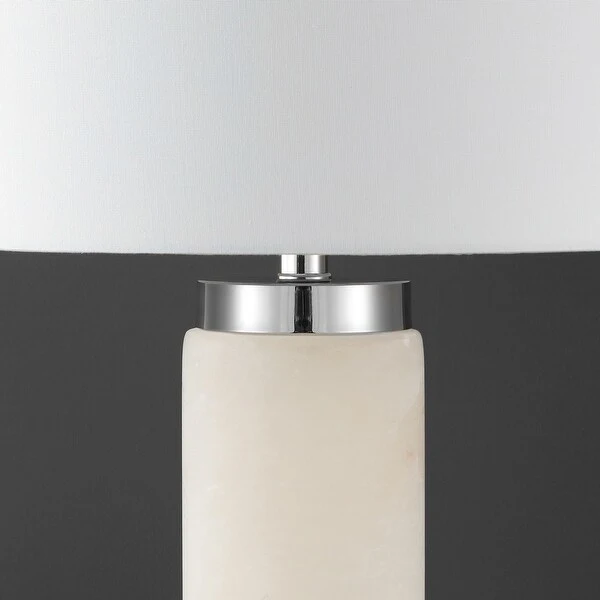 SAFAVIEH Couture Sydni Alabaster Pillar Table Lamp - 15 IN W x 15 IN D x 30 IN H