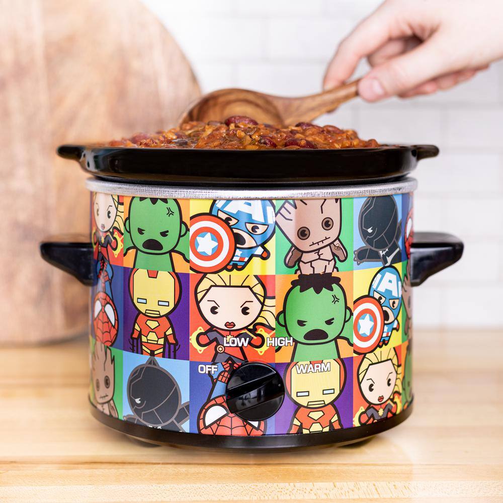 Uncanny Brands 2 qt. Marvel's Avengers Kawaii Multicolor Slow Cooker SC2-MVC-KAW