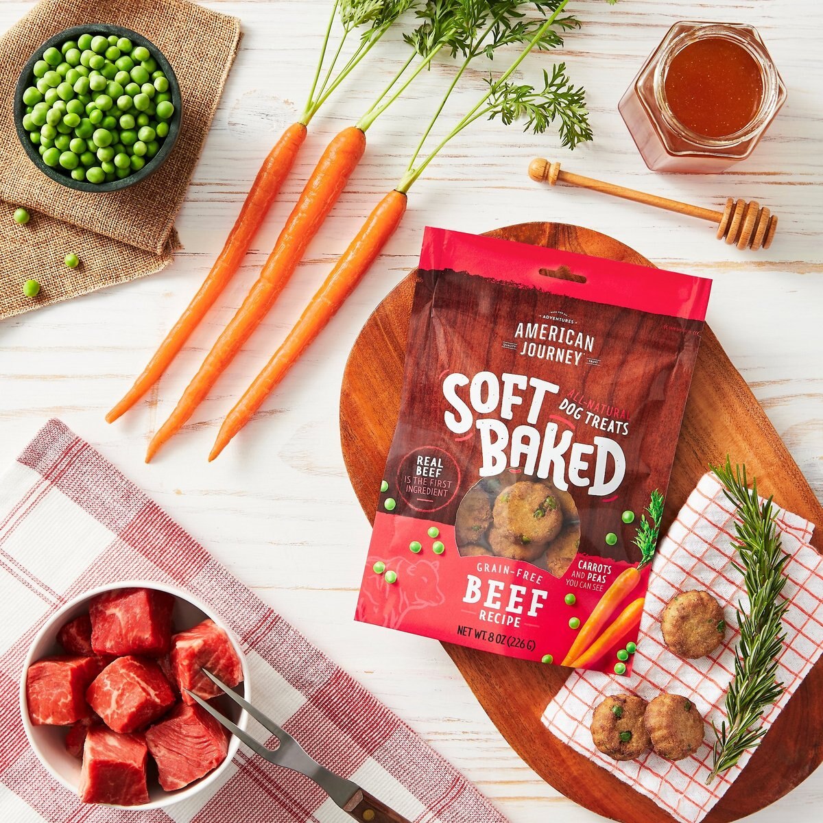 American Journey Beef Recipe Grain-Free Soft-Baked Dog Treats