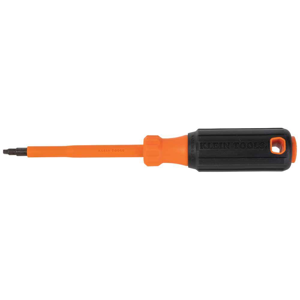 Klein Tools Insulated Screwdriver #2 Square 4 in. Round Shank 6844INS