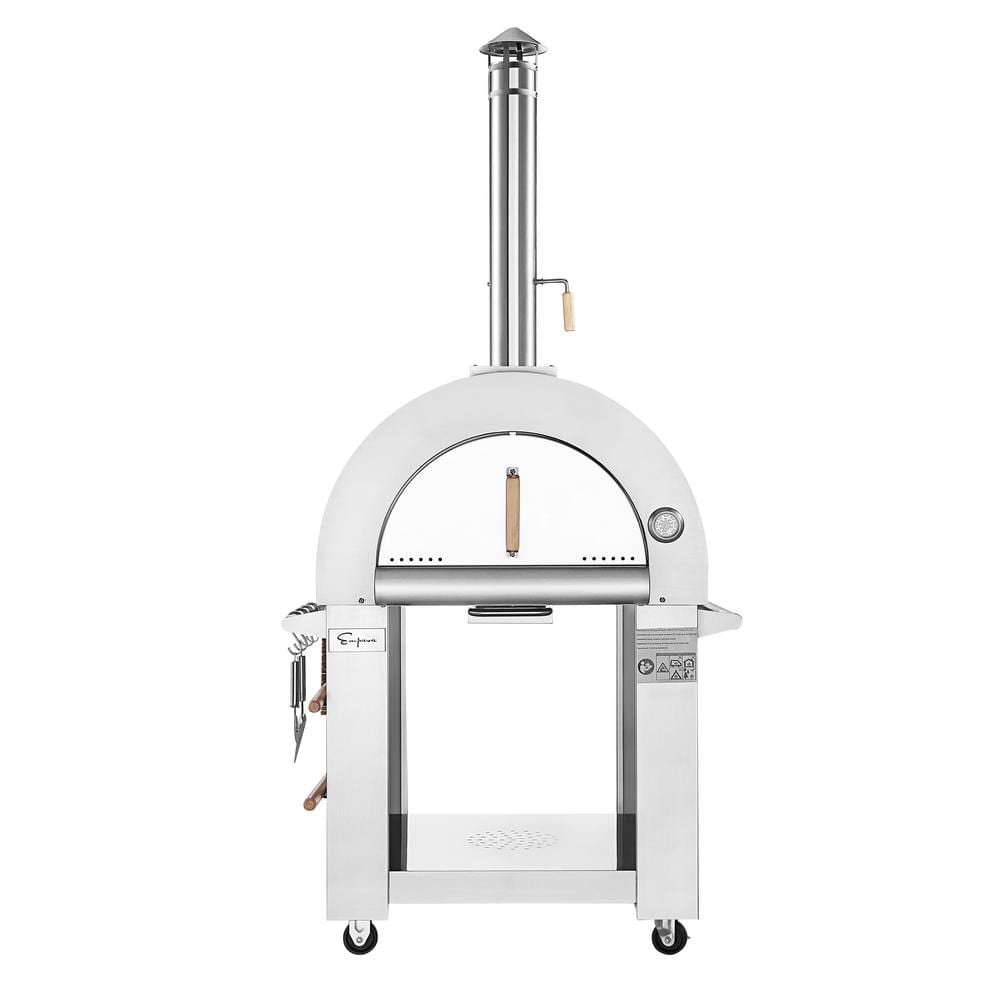 Empava 38.6 in. Wood Burning Outdoor Pizza Oven in Stainless Steel EMPV-PG01