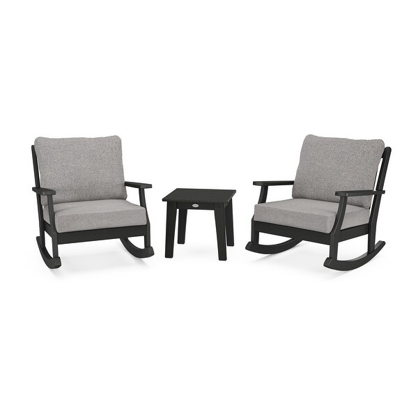 POLYWOOD Braxton 3Piece Deep Seating Rocker Set