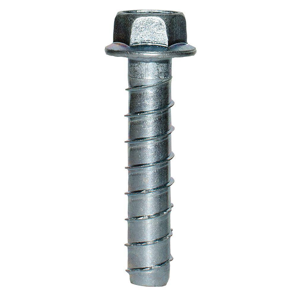 Simpson Strong-Tie Titen HD 34 in. x 4 in. Zinc-Plated Heavy-Duty Screw Anchor (10-Pack) THD75400H