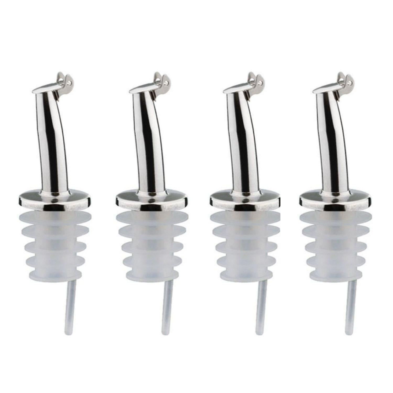 4 valve pouring caps in stainless steel and silicone