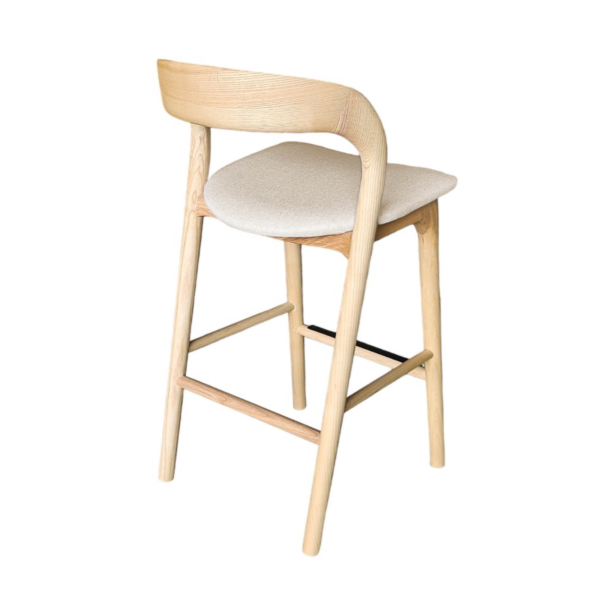 Rotondo Counter Stool - Natural Frame