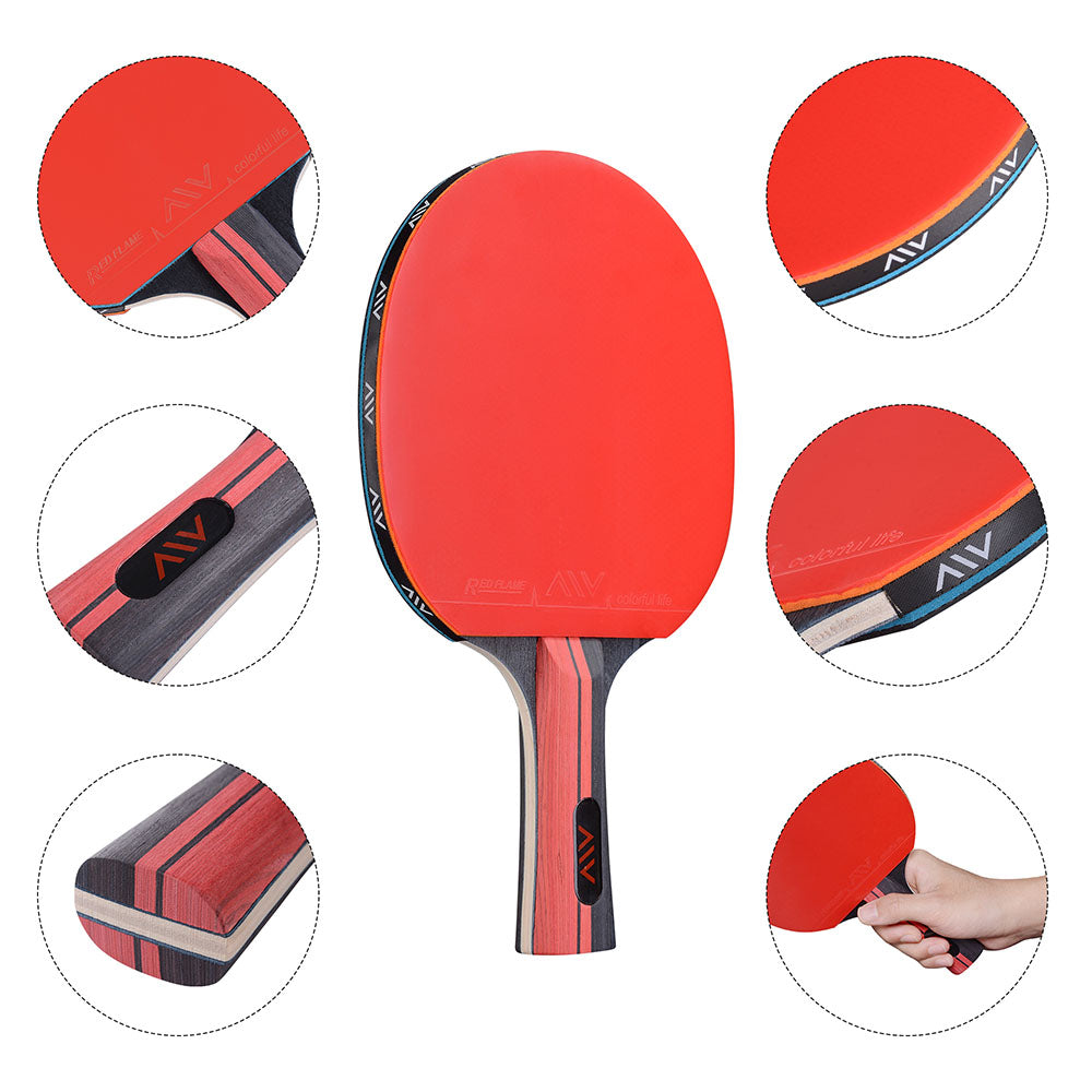 Yescom Ping Pong Paddles and Balls & Carrying Bag