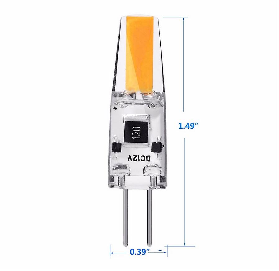 10 Pcs Dimmable Mini G4 Led Cob Lamp 6w Bulb Ac Dc 12v 220v Candle Lights Replace 30w 40w Halogen For Chandelier Spotlight