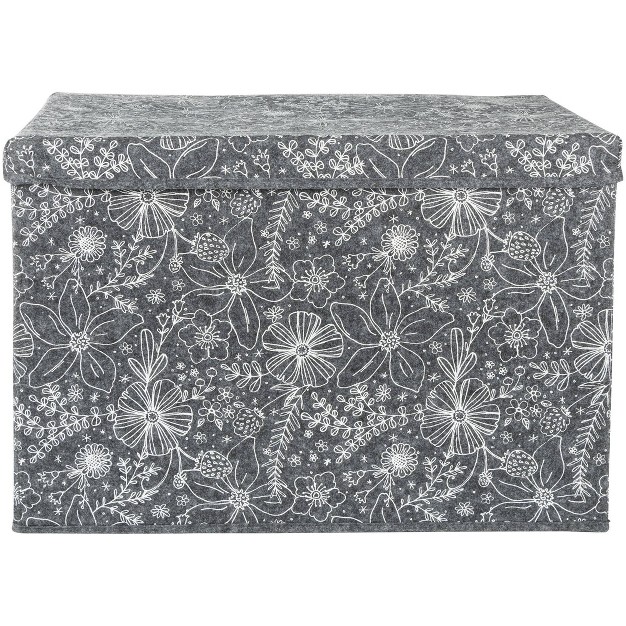 Sammy amp Lou Printed Felt Toy Chest Floral