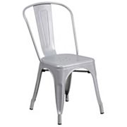 Flash Furniture Commercial-Grade Metal Indoor / Outdoor Stackable Chair