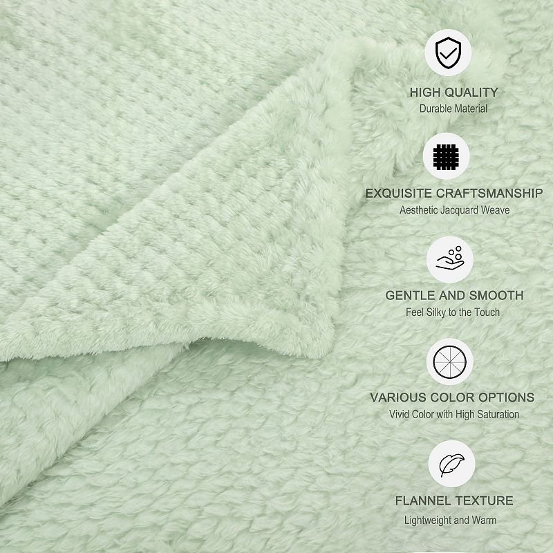 Luxury Fleece Bed Blanket Woven Mesh Pet 30x40