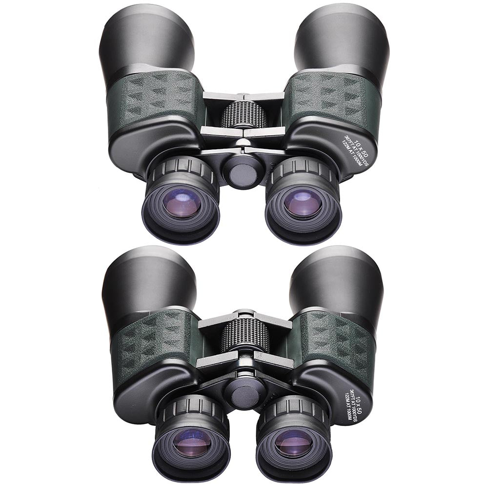 Yescom Travel 50mm 10x Binoculars Wide Angle Green