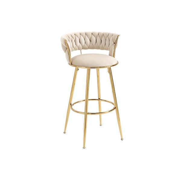 Unique Design Bar Stools with Back and Solid Legs， Counter Height