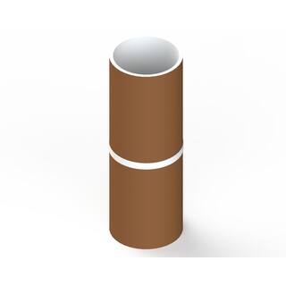 Gibraltar Building Products 14 in. x 10 ft. BrownWhite Aluminum Roll Valley Flashing A999BW-10-14