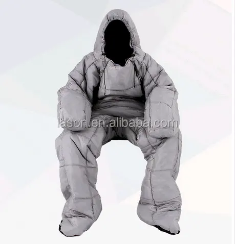 Good quality  human body style   warm Sleeping Bag Suit for Camping and hiking