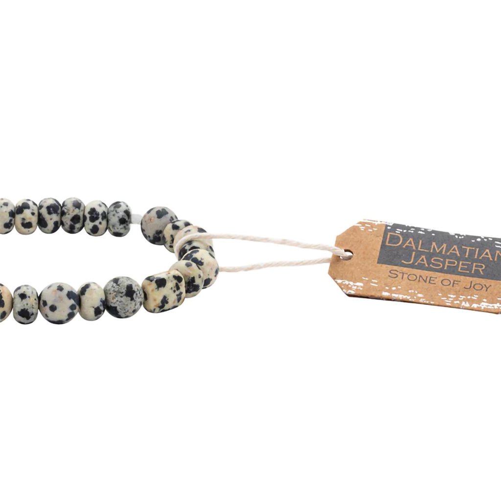 Scout Curated Wears  Stone Stack Bracelet Dalmatian Jasper - Stone of Joy