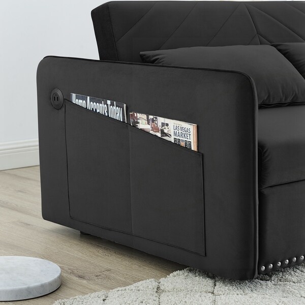 3-in-1 adjustable sleeper with pull-out bed