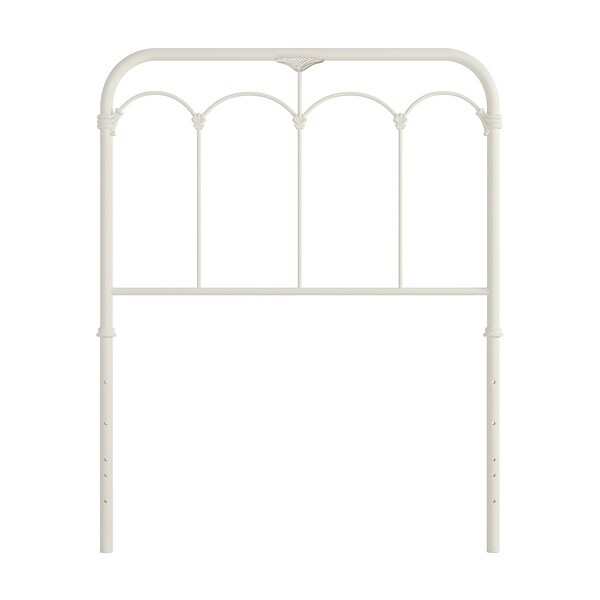 Hillsdale Furniture Jocelyn Metal Headboard， Soft White - - 32167645