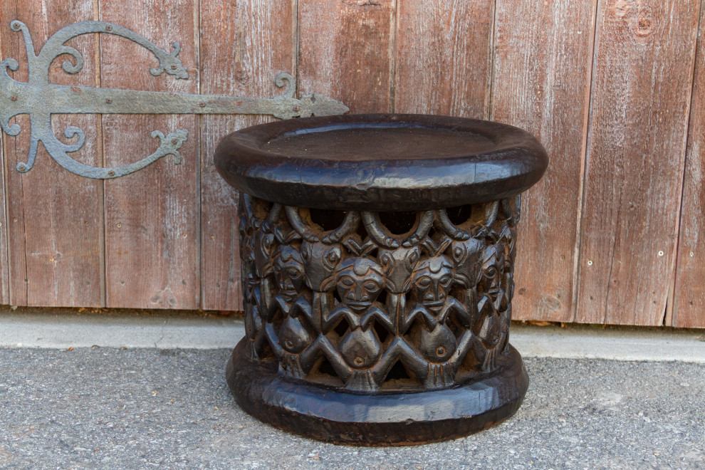 Antique Tribal Bagongle Ceremonial Stool   Southwestern   Accent And Garden Stools   by De cor  Houzz