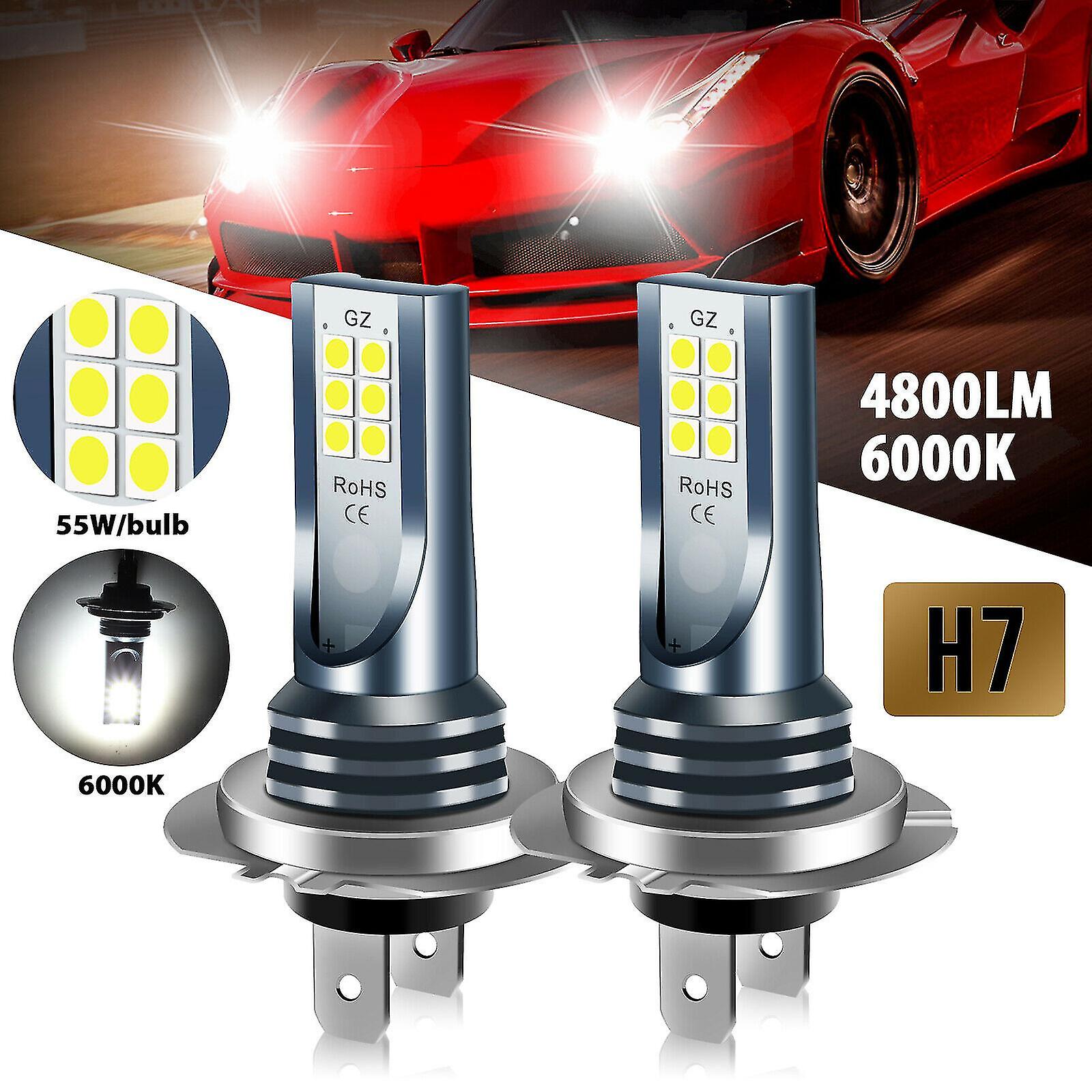 4x H7 Led Headlight Bulb Kit High Low Beam 220w 60000lm 6000k