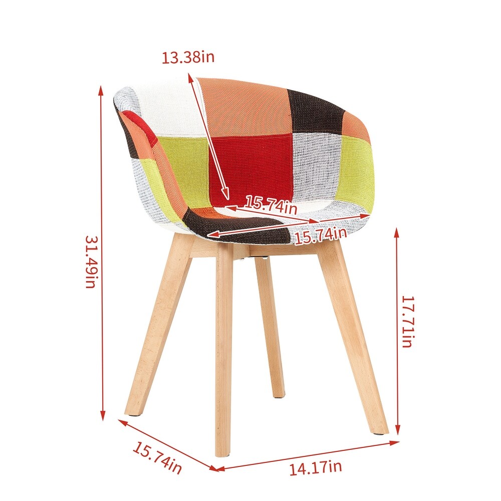 Dining chair  Patchwork Seat   High living room Chair