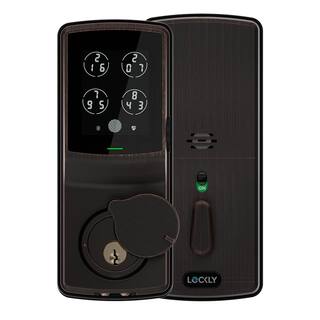 Lockly Secure Pro Venetian Bronze Deadbolt WiFi Smart Lock with 3D Fingerprint Touchscreen Keypad works with Hey GoogleAlexa PGD 728W VB