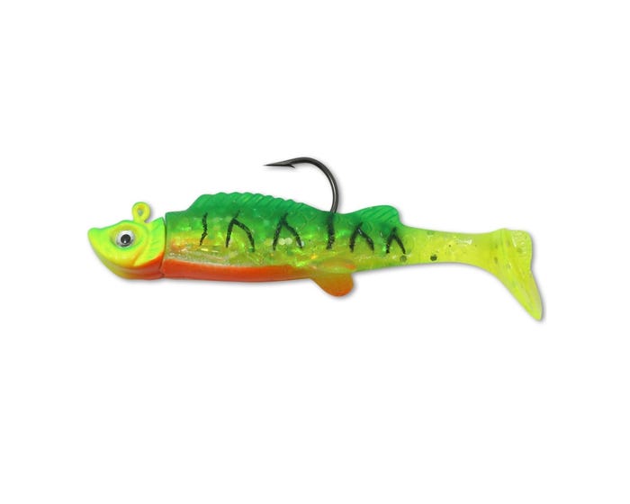 Northland Fishing Mimic Minnow Shad - #2/0 Hk Firetiger， 2 Pack - NOMM422