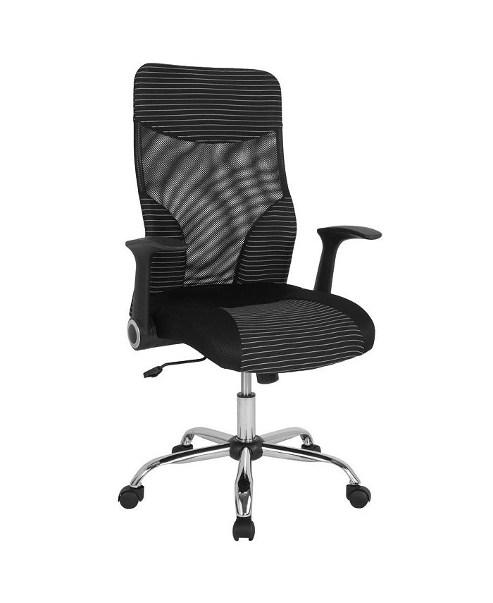 EMMA+OLIVER High Back Office Chair With Contemporary Mesh Design