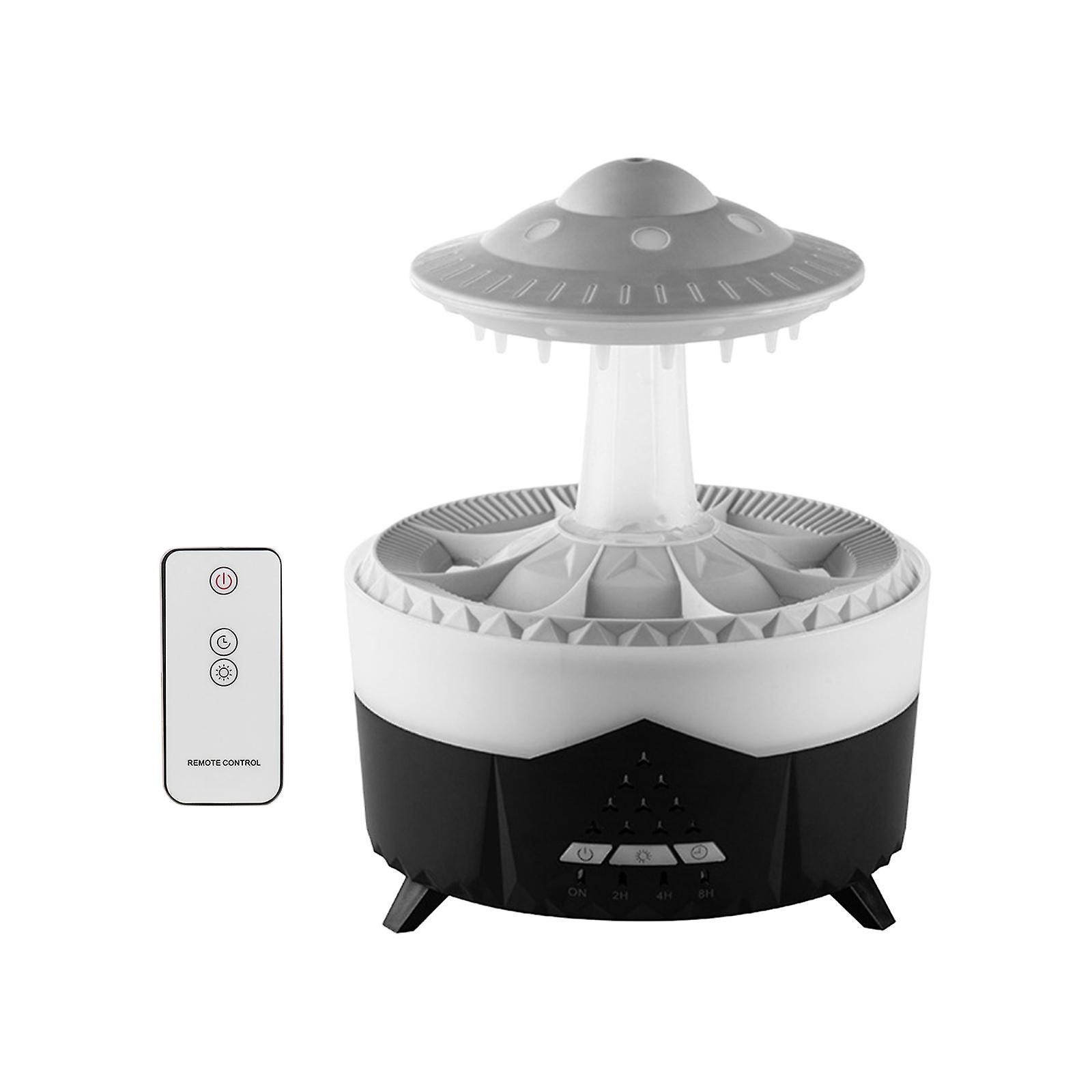 Raining Ufo Humidifier Essential Oil Diffuser Eu 220v Plug 350ml For Bedroom Black