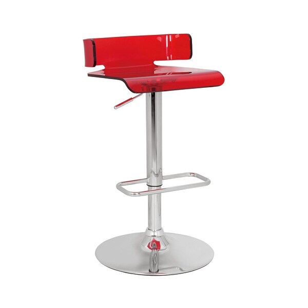 Acrylic Adjustable Stool with Swivel Base