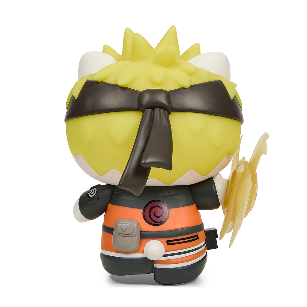 Naruto X Hello Kitty® 8” Vinyl Figure – Naruto Charge (GID Kidrobot.com Exclusive Edition)