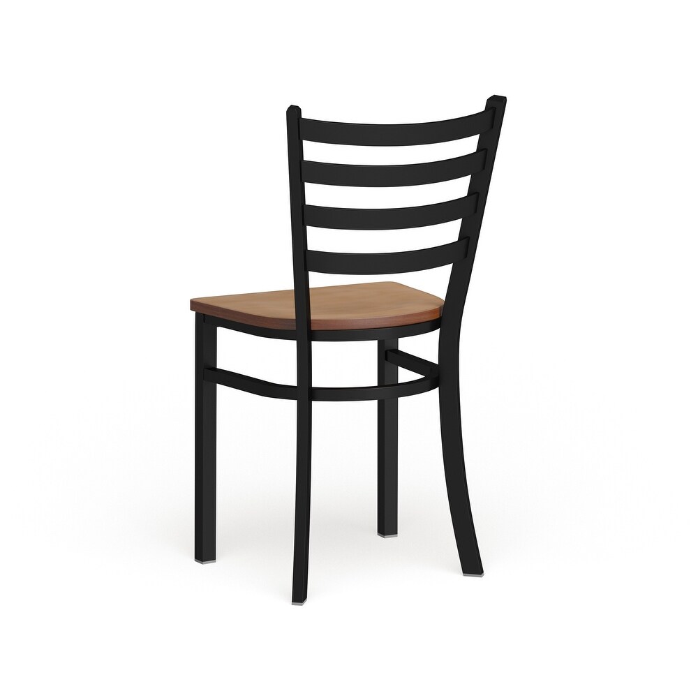 Ladder Back Metal Restaurant Chair   16.5\