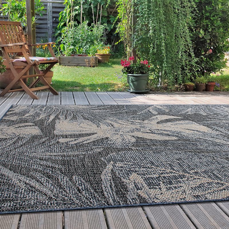 World Rug Gallery Tropical Floral Indoor Outdoor Area Rug