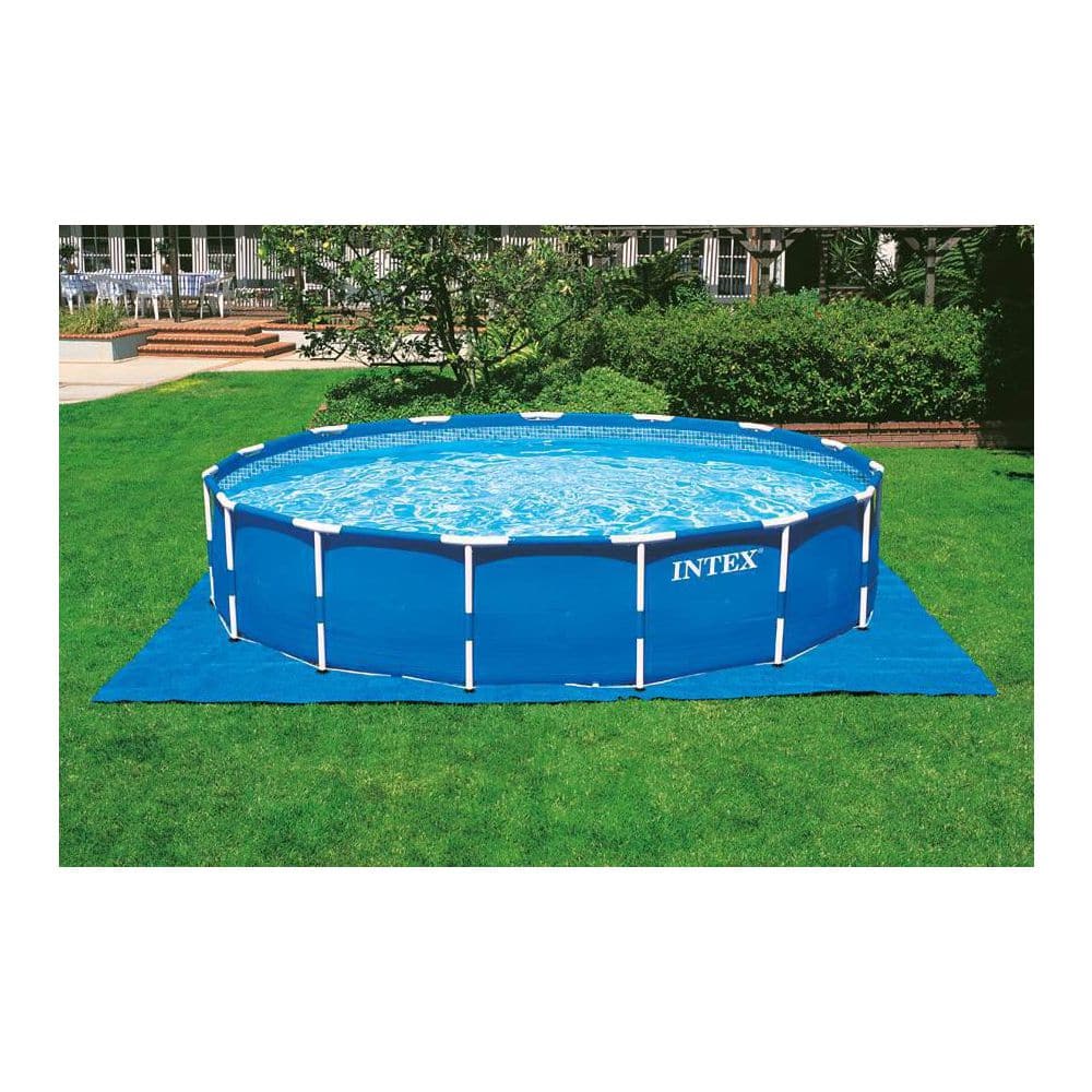 Intex 18 ft. x 48 in. Metal Frame Swimming Pool Set with Pump Plus Filter Cartridges (6) 28253EH + 6 x 29000E