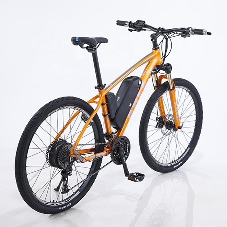 Cheap price brand new sealed bottom adult e bicycle grey color aluminum alloy frame rear drive electric bike with alloy pedals