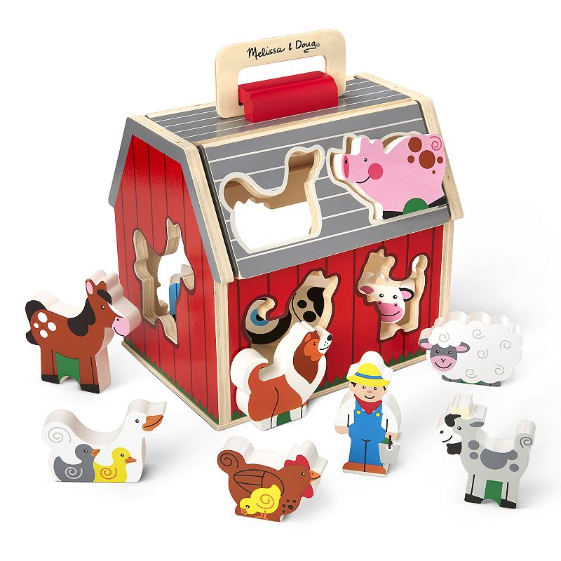 Melissa and Doug Take-Along Sorting Barn