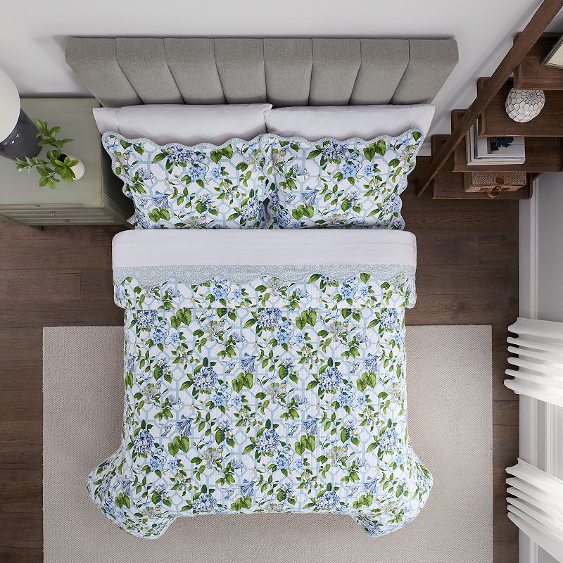 Waverly Treillage Trellis Printed Bedspread Set