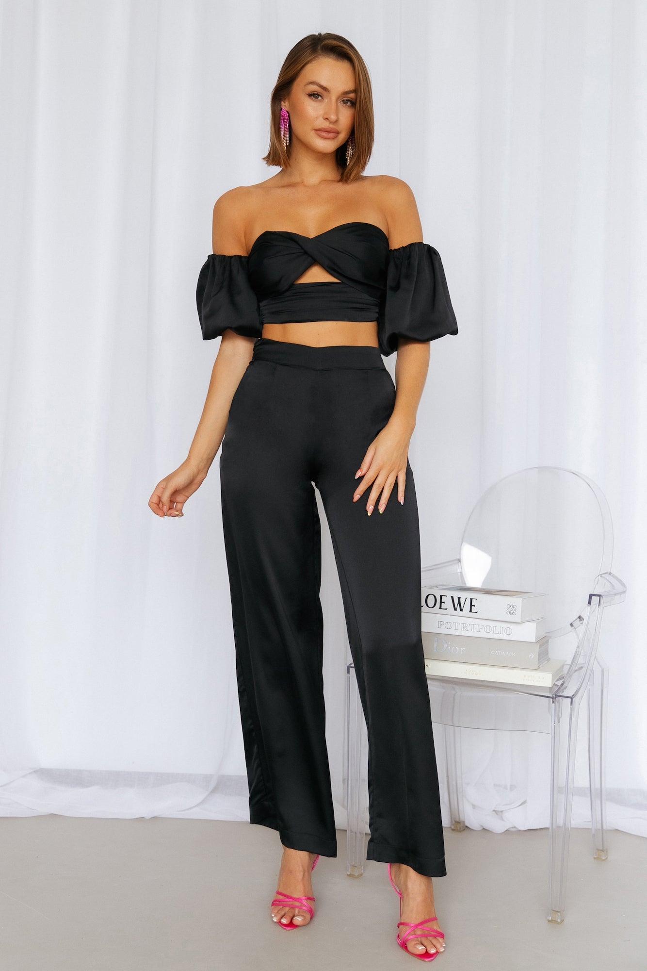 RUNAWAY Serena Pant Black