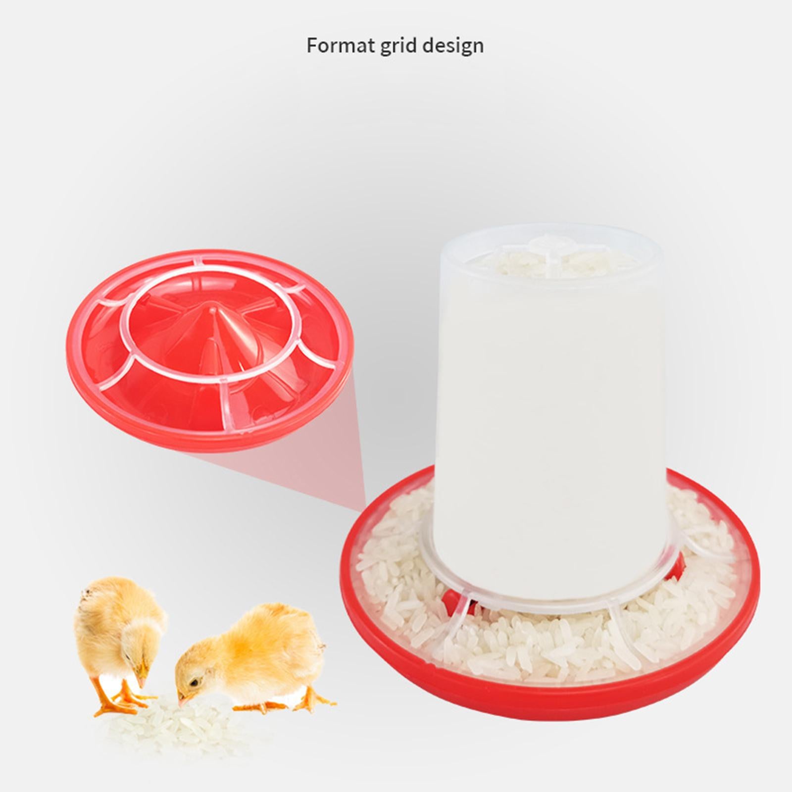 Chicken Feeder， Self-closing Bucket Stable Easy to Install Practical Portable Feeding