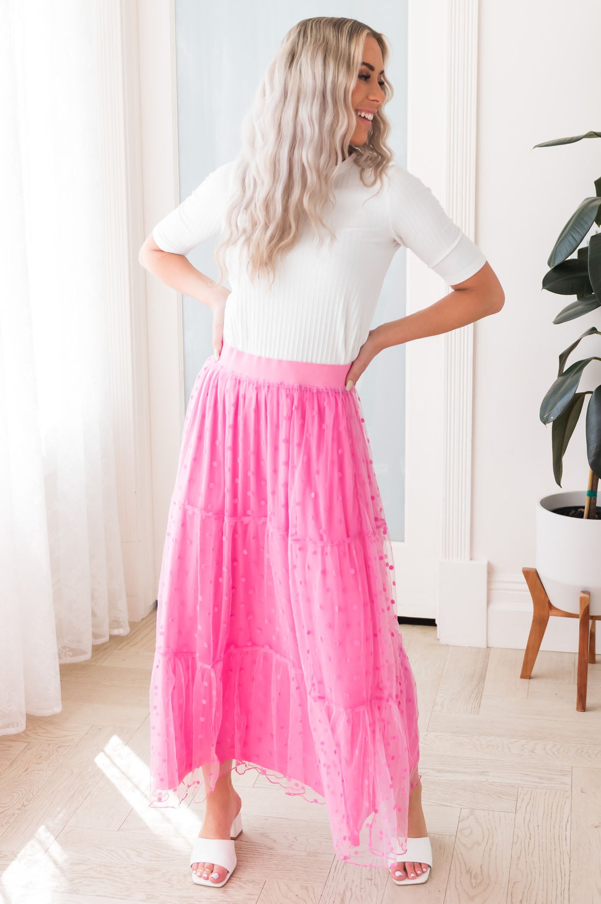 Twirling Beauty Modest Tulle Skirt