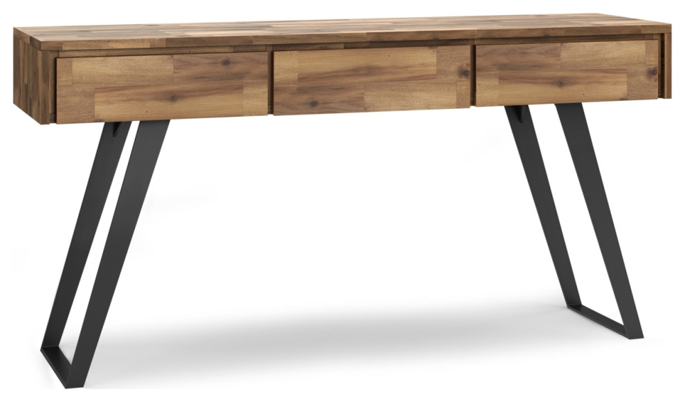 Lowry Console Sofa Table In Acacia   Coffee Table Sets   by Dot  ampBo  Houzz