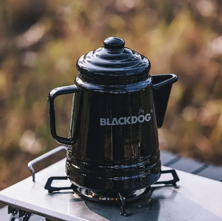 Blackdog Outdoor Camping Exquisite Tea Brewing Coffee Teapot Home Enamel Boiling Water Coffee Pot